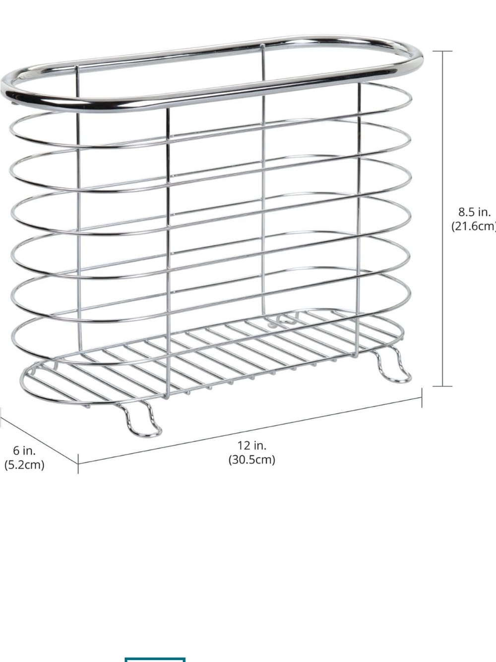2 Chrome Wire Magazine Rack - Home Storage & Organization - Picture 3 of 11